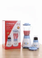 Vitamax 2-in-1 Blender & Grinder – 450W Powerful Motor, Stainless Steel Blades, Smoothie Maker, Coffee & Spice Grinder, Easy to Clean – 2 Year Warranty