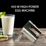 Vitamax 450W Electric Hand Mixer Beater – 5 Speed Hand Blender, Egg & Dough Mixer, Coffee Frother, Cake & Baking Machine – 1 Year Warranty - Image 2