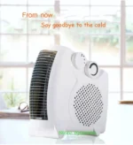 Vitamax 220V Electric Air Heater – Mini Portable Room Fan Radiator & Warm Air Blower | 3-in-1 Electric Heater & Portable Air Conditioner Fan - Image 4