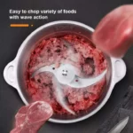 Vitamax 2-in-1 Electric & Manual Push Chopper VM-535 | 3L Stainless Steel Bowl | Powerful Food Processor for Vegetables, Meat & Kitchen Use - Image 4