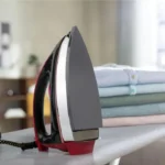 Delux automatic iron Nonstick coated soleplate 25 microns saso standard 1000w 6 Pounds iron 25% Faster iron - Image 3
